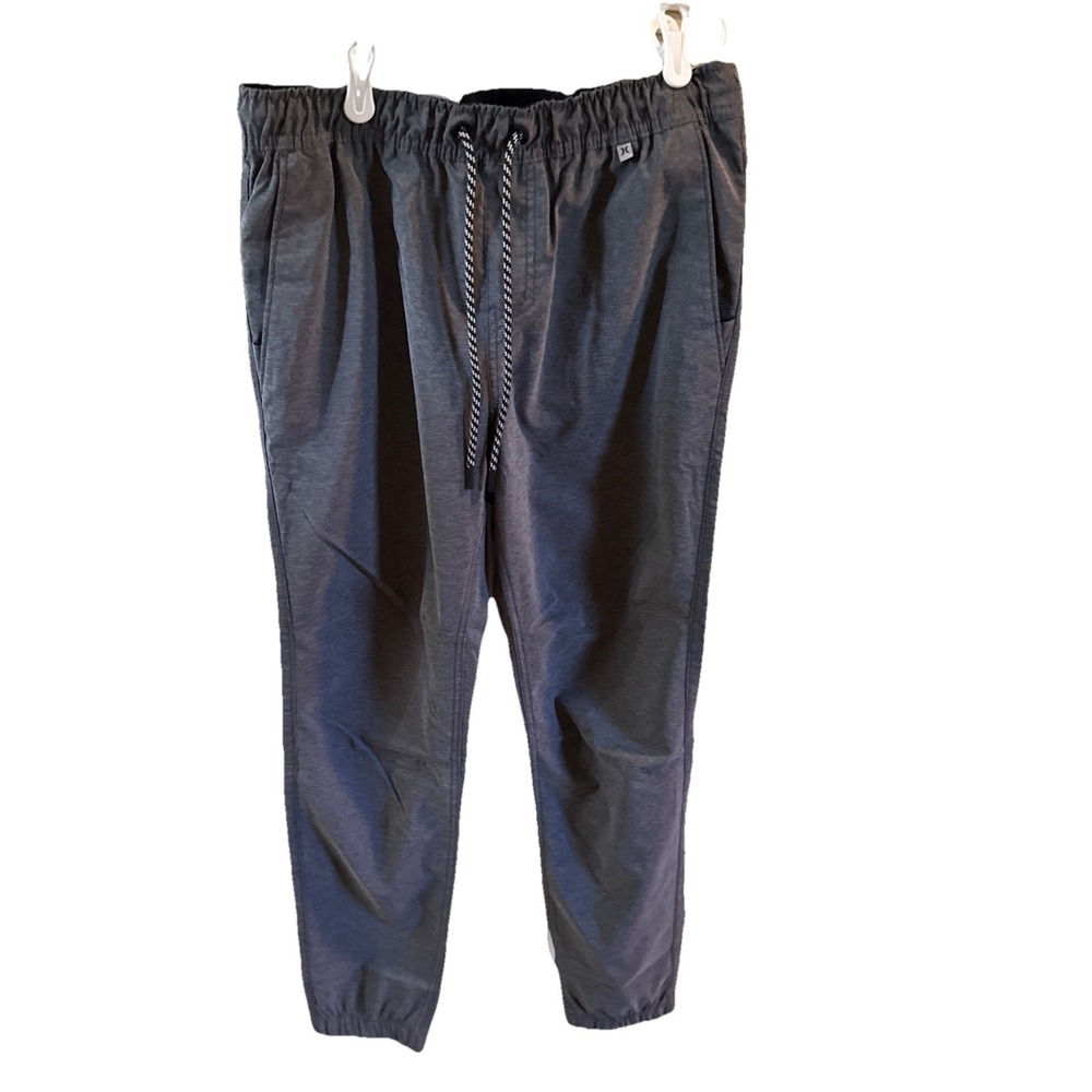 Hurley Men's Pacer Stretch Twill Jogger Size S Gray/Black